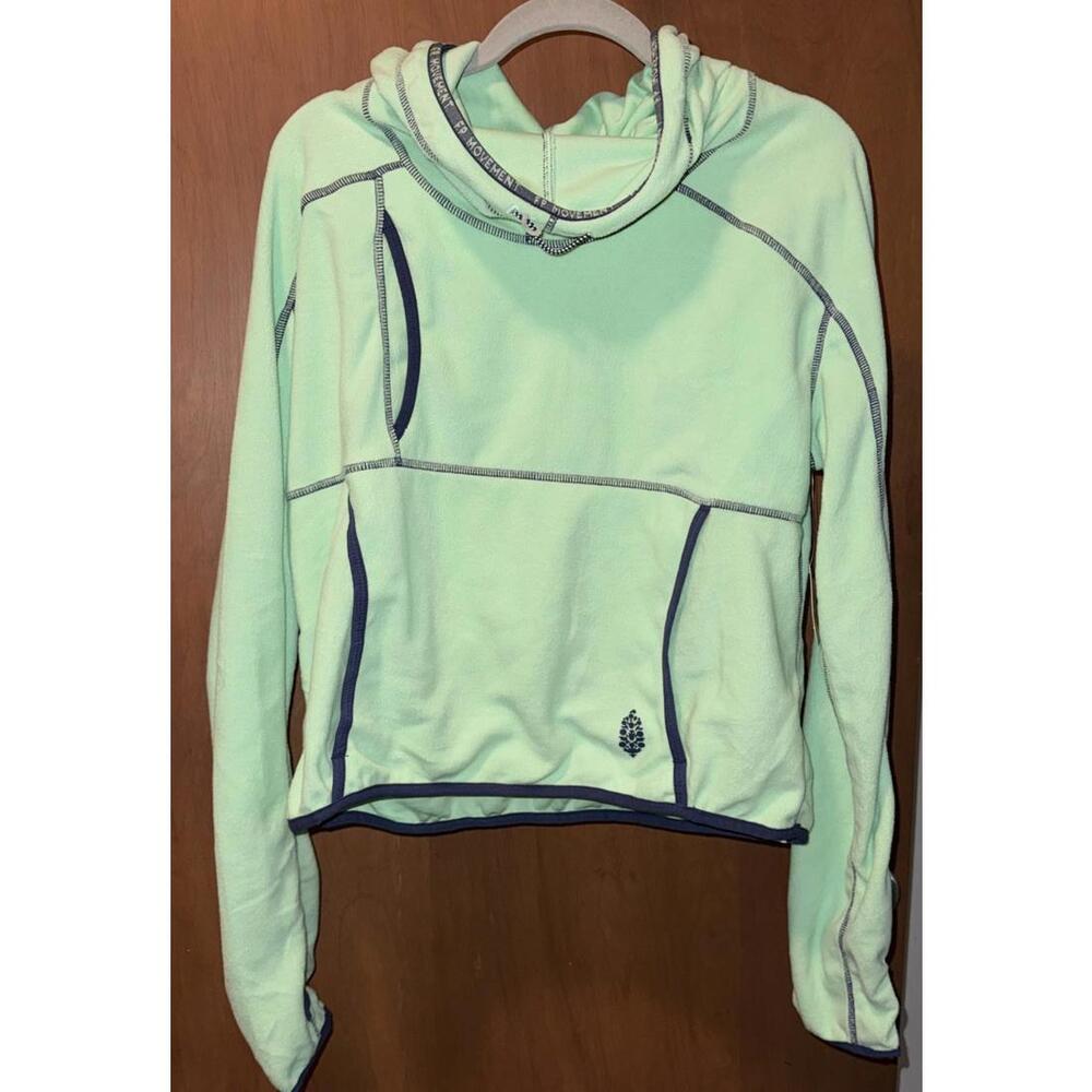 Free People Movement Women's On The Run Hoody Jade NEW! Active St Patrick’s 80s